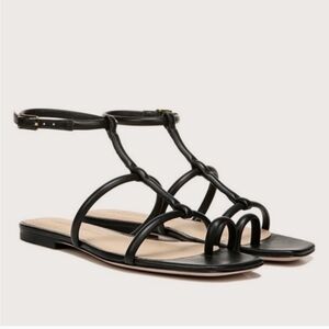 Veronica Beard Black Strappy Sandals